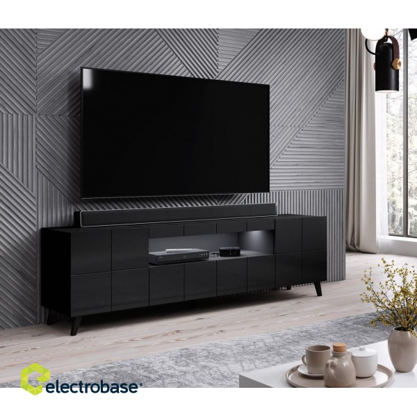 Cama TV stand REJA black gloss/black gloss image 4