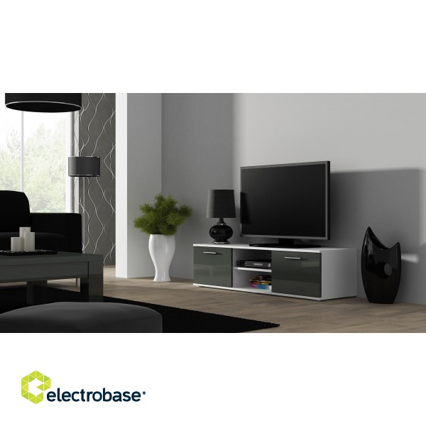 Cama TV stand SOHO 140 white/grey gloss image 1