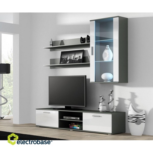 Cama TV stand SOHO 180 grey/white gloss image 6