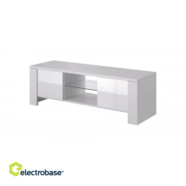 Cama TV stand WEST 42/130/42 white/white gloss фото 1