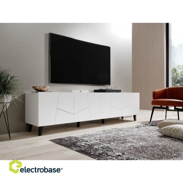 RTV cabinet ETNA 200x42x52 white matt image 4