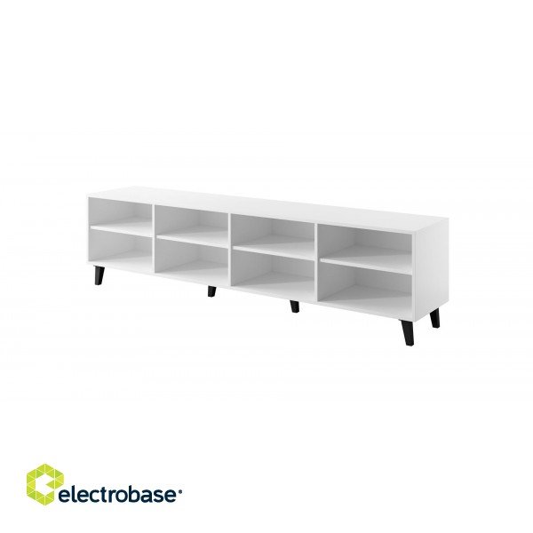 RTV cabinet FARO 200x42x52 white matt + oak craft image 2