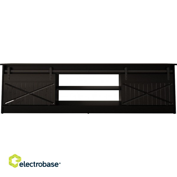 RTV GRANERO 200x56.7x35 black/black gloss cabinet image 1