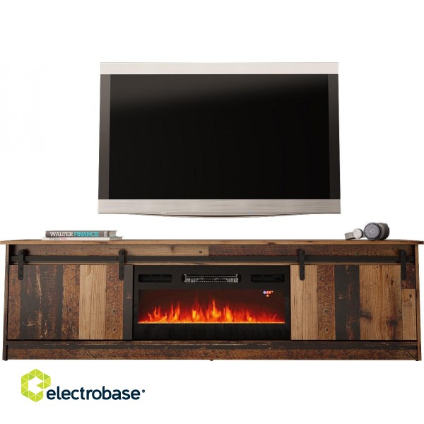 RTV GRANERO + fireplace cabinet 200x56.7x35 old wood image 2