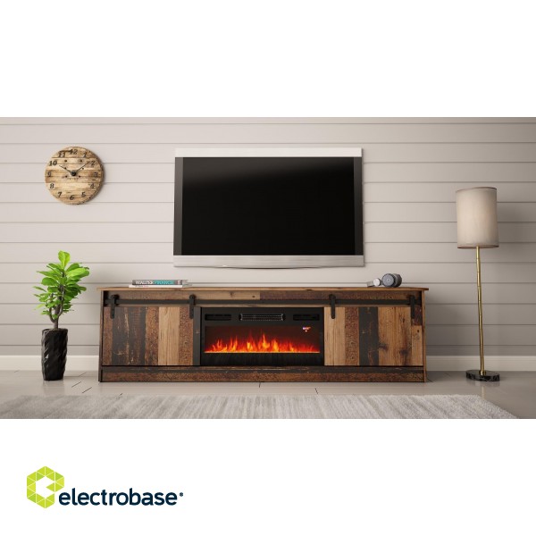 RTV GRANERO + fireplace cabinet 200x56.7x35 old wood image 3