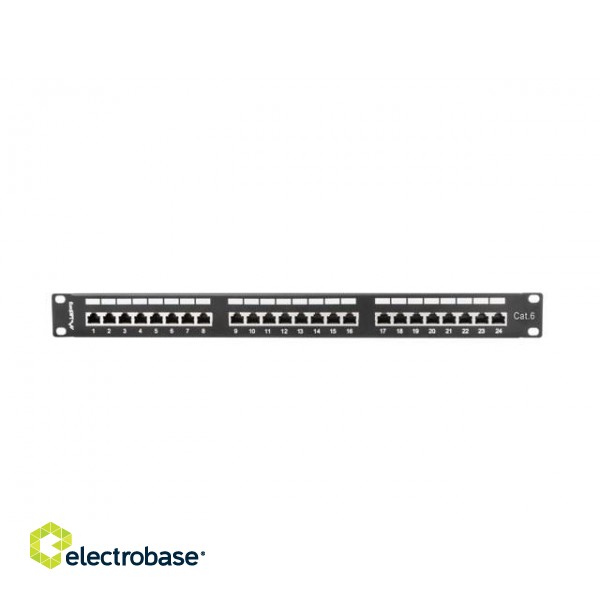 Lanberg PPS6-1024-B patch panel 1U image 1