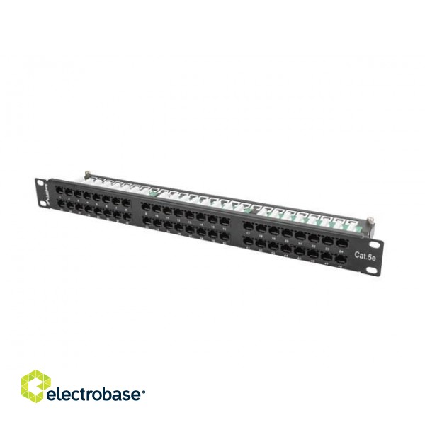 Lanberg PPU5-1048-B patch panel 1U image 1