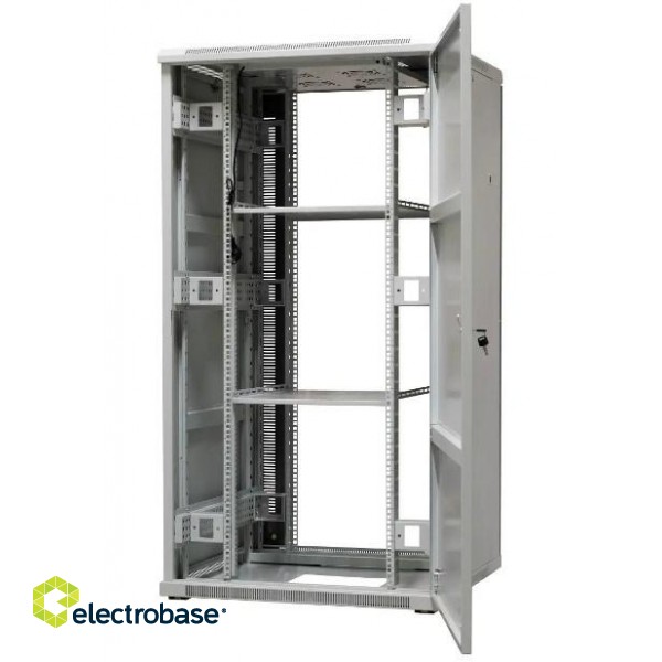 EMITERNET Free-standing frame cabinet EmiterNet Top, 32U, front door sheet metal/glass, 800x800x1540mm (width/depth/height) EM/SH05D-8832 image 1