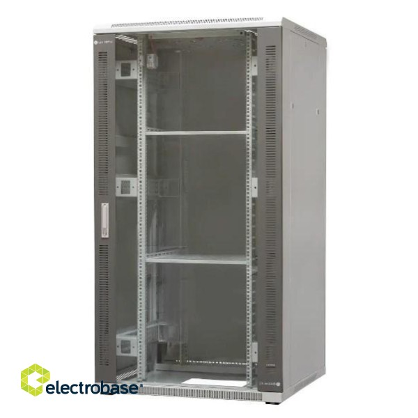 EMITERNET Free-standing frame cabinet EmiterNet Top, 32U, front door sheet metal/glass, 800x800x1540mm (width/depth/height) EM/SH05D-8832 фото 2