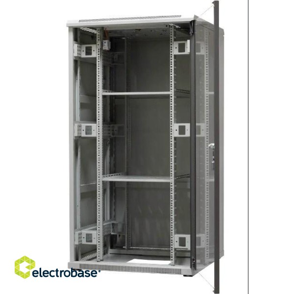 EMITERNET Free-standing frame cabinet EmiterNet Top, 32U, front door sheet metal/glass, 800x800x1540mm (width/depth/height) EM/SH05D-8832 paveikslėlis 3
