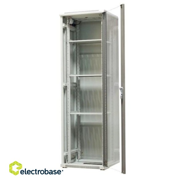 EMITERNET Free-standing frame cabinet EmiterNet Top, 42U, front door sheet metal/glass, 600x600x1980mm (width/depth/height) EM/SH05D-6642 image 2