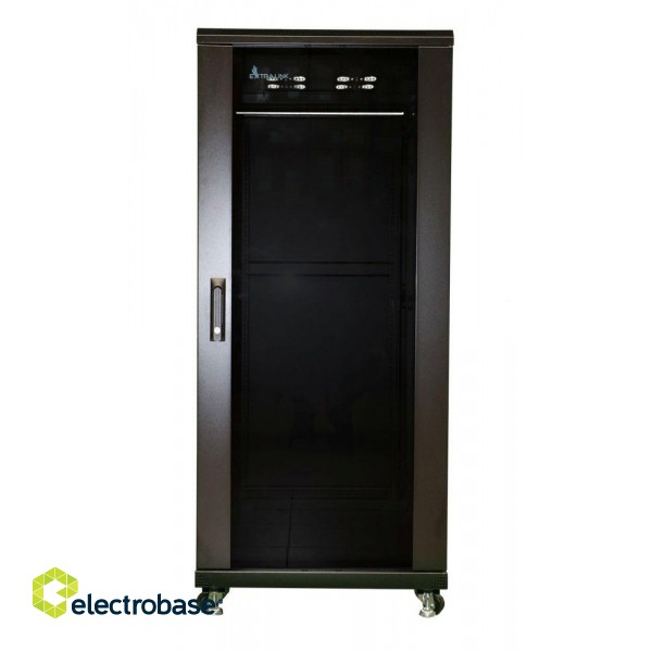 Extralink 32U 600x1000 standing rackmount cabinet black Freestanding rack image 2