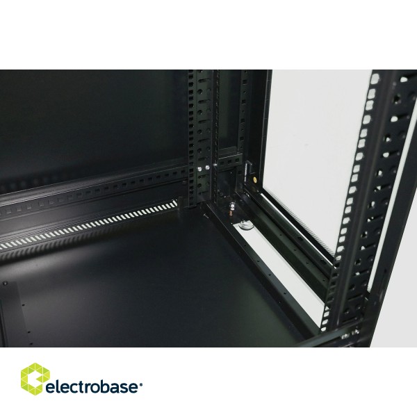 Extralink 32U 600x1000 standing rackmount cabinet black Freestanding rack image 5