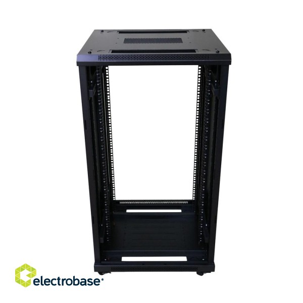 Extralink Rackmount cabinet 22U 600x600 Black standing image 6