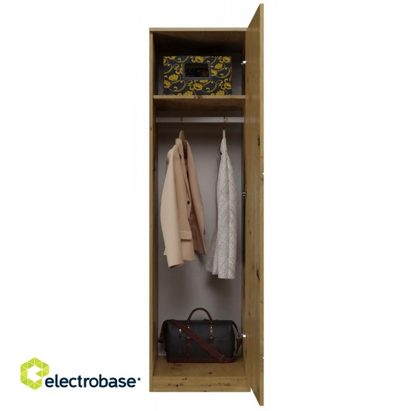 Topeshop SD-50 ARTISAN KPL bedroom wardrobe/closet 5 shelves 1 door(s) Oak image 1