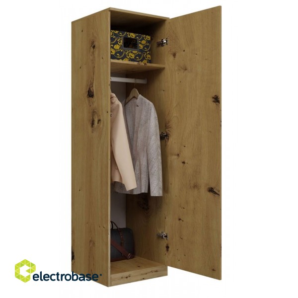 Topeshop SD-50 ARTISAN KPL bedroom wardrobe/closet 5 shelves 1 door(s) Oak image 3