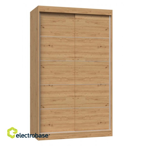 Topeshop IGA 120 ART C KPL bedroom wardrobe/closet 7 shelves 2 door(s) Oak paveikslėlis 1
