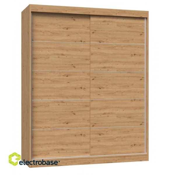 Topeshop IGA 160 ART C KPL bedroom wardrobe/closet 7 shelves 2 door(s) Oak image 1
