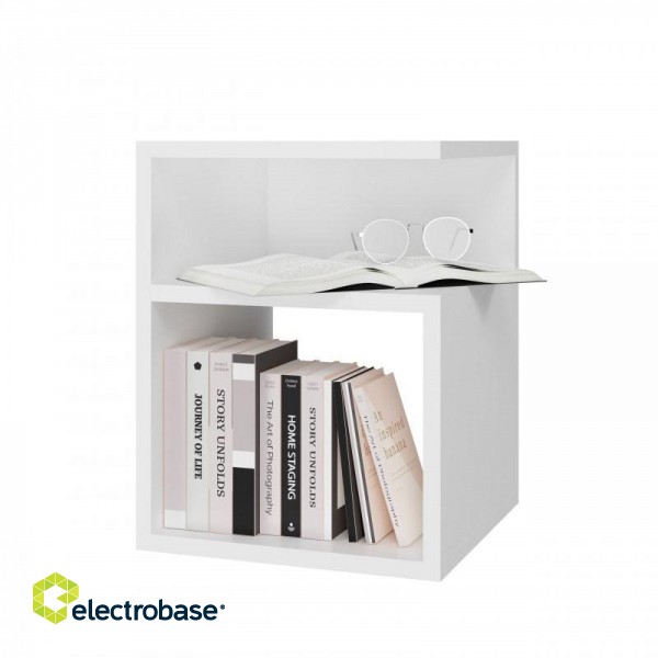 TINI bedside table 30x30x40 cm, white image 2