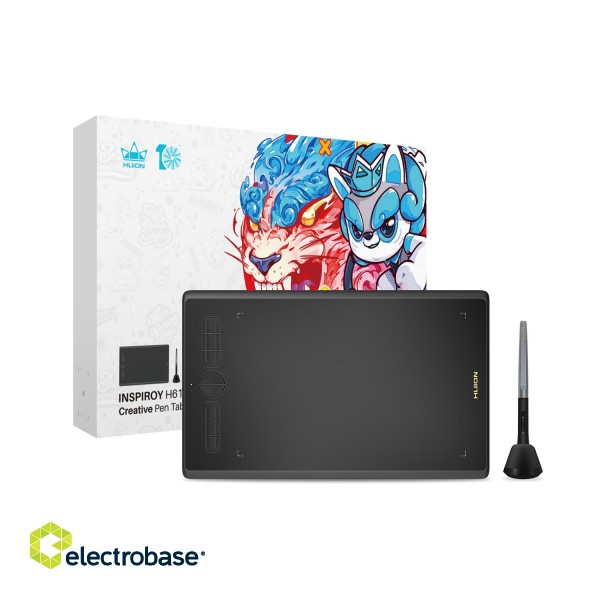 Huion Inspiroy H610X graphics tablet фото 6