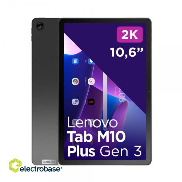 Lenovo Tab M10 Plus 4G LTE 128 GB 26.9 cm (10.6") Qualcomm Snapdragon 4 GB Wi-Fi 5 (802.11ac) Android 12 Grey фото 5
