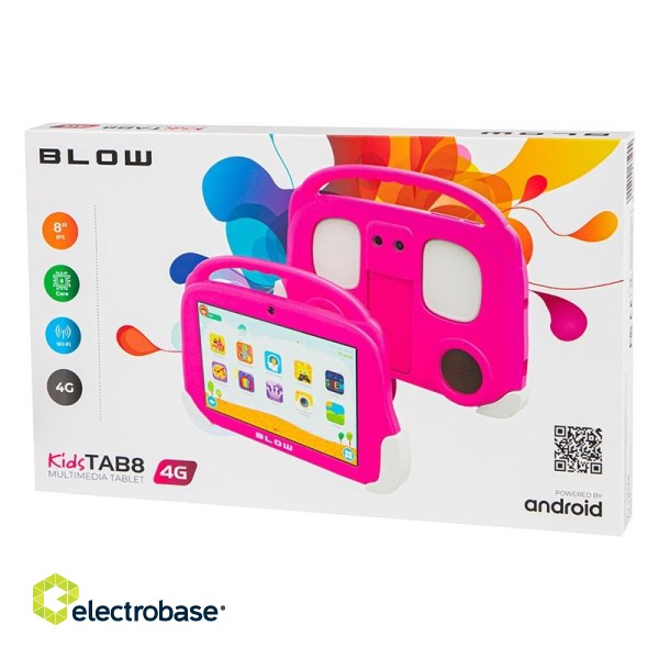 Tablet KidsTAB8 4G BLOW 4/64GB pink + case image 4