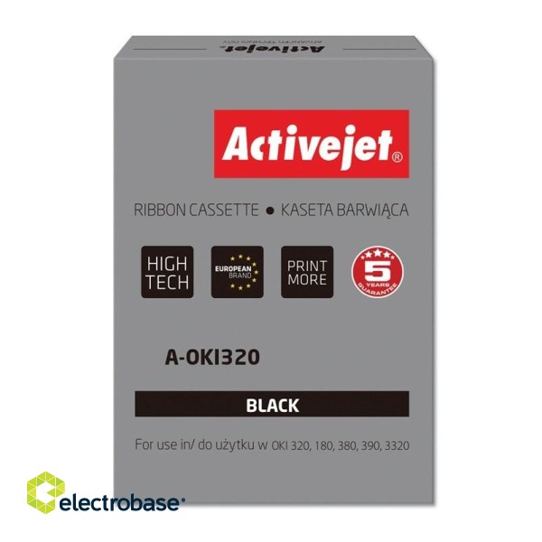 Activejet A-OKI320 Ribbon (replacement OKI 9002303; 3000000 characters; Supreme; black) 100 pieces