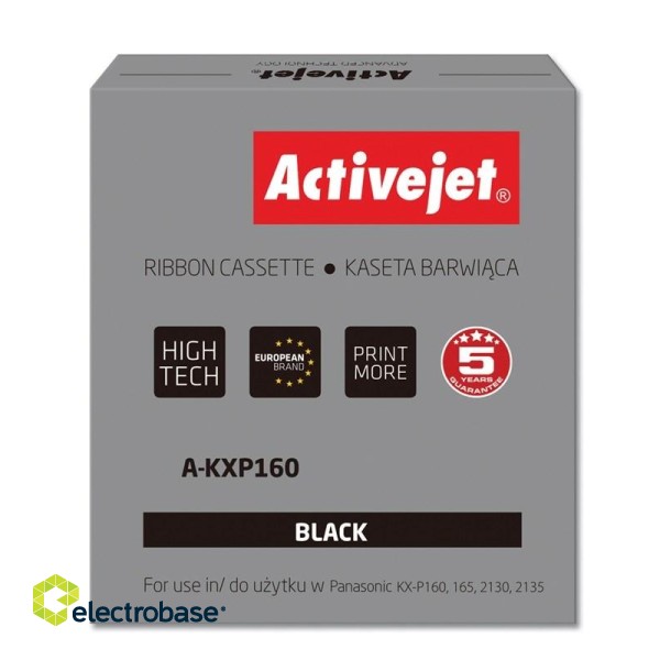 Activejet A-KXP160 Ink ribbon (replacement for Panasonic KXP160; Supreme; 3.000.000 characters; black)