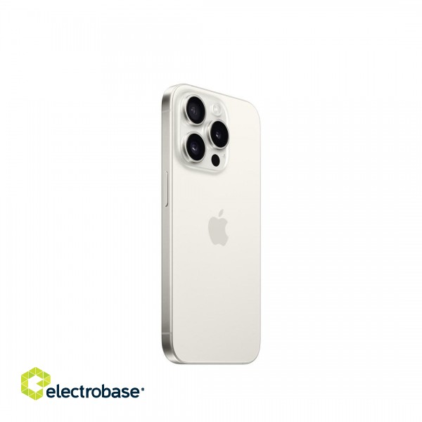 Apple iPhone 15 Pro 15.5 cm (6.1") Dual SIM iOS 17 5G USB Type-C 512 GB Titanium, White image 2
