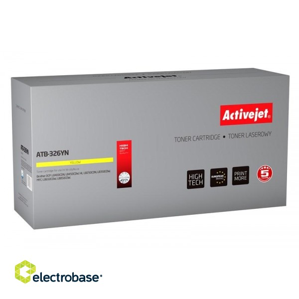 Activejet ATB-326YN Toner (replacement for Brother TN-326Y; Supreme; 3500 pages; yellow)