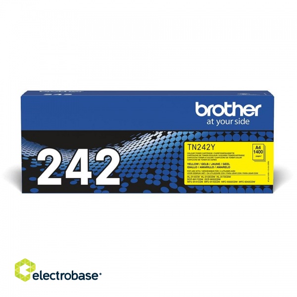 Brother TN-242Y toner cartridge 1 pc(s) Original Yellow paveikslėlis 1