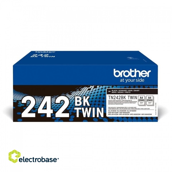 Brother TN-242BKTWIN toner cartridge 2 pc(s) Original Black paveikslėlis 5