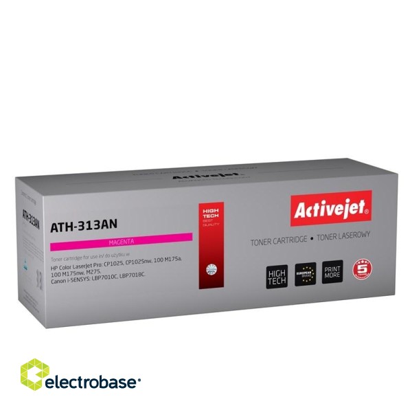 Activejet ATH-313AN Toner (replacement for Canon, HP 126A CRG-729M, CE313A; Premium; 1000 pages; magenta)