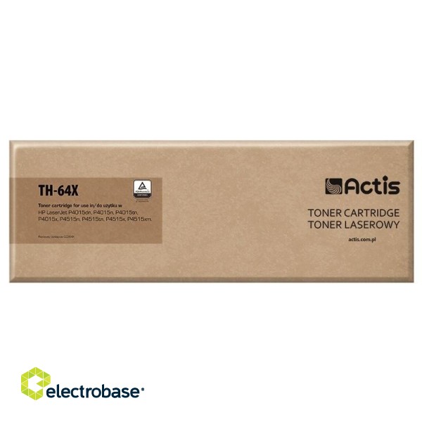 ACTIS TH-64X Toner Cartridge (replacement for HP 64X CC364X; Standard; 24000 pages; black)