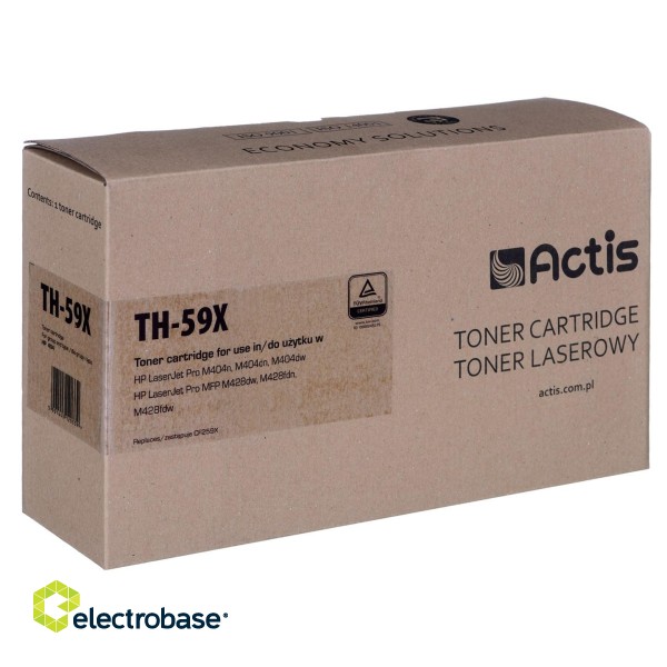 Actis TH-59X Toner (replacement for HP CF259X; Supreme; 10000 pages; black). With a chip. We recommend disabling the printer software update, the new update may cause problems with the toner not working properly paveikslėlis 2