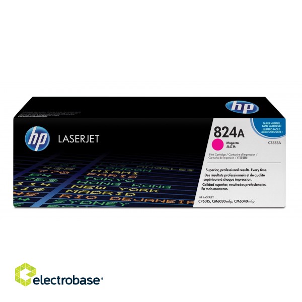 HP 824A Magenta Original LaserJet Toner Cartridge image 1