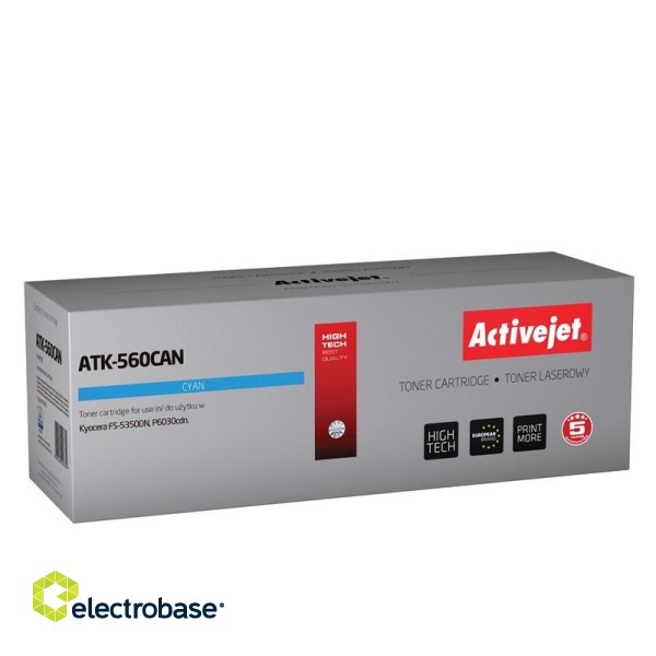 Activejet ATK-560CAN toner (replacement for Kyocera TK-560C; Premium; 10000 pages; cyan)