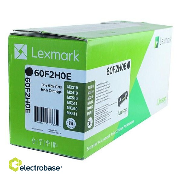 Lexmark 602H toner cartridge 1 pc(s) Original Black