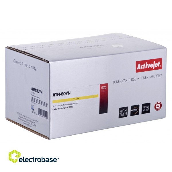 Activejet ATM-80YN toner (replacement for Konica Minolta TNP80Y; Supreme; 9000 pages; yellow) image 1