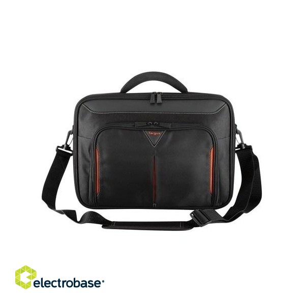 DELL Classic+ notebook case 35.6 cm (14") Briefcase Black, Red image 2