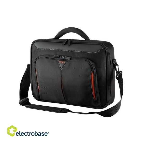 DELL Classic+ notebook case 35.6 cm (14") Briefcase Black, Red image 4