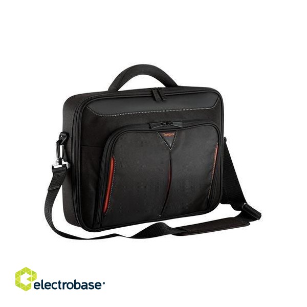 DELL Classic+ notebook case 35.6 cm (14") Briefcase Black, Red image 5