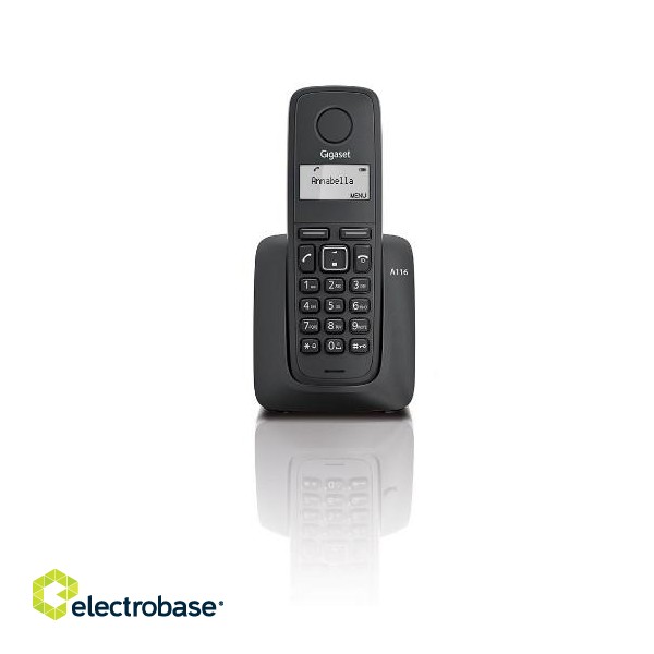 Gigaset A116 DECT telephone Caller ID Black image 2