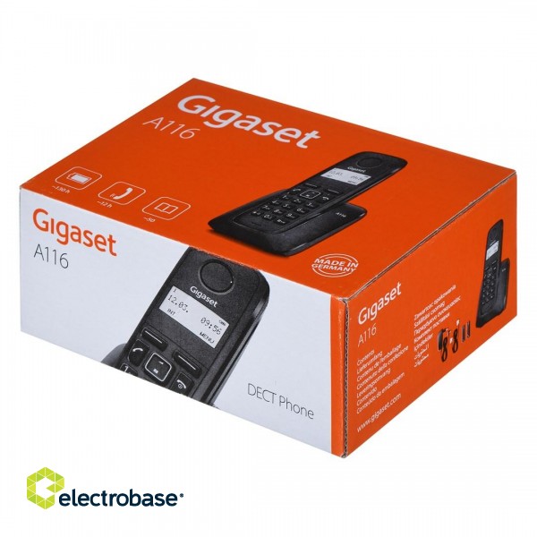 Gigaset A116 DECT telephone Caller ID Black image 10