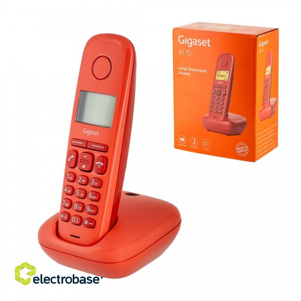 Gigaset A170 DECT telephone Red image 8