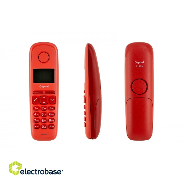 Gigaset A170 DECT telephone Red фото 9