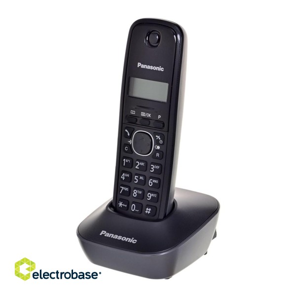 Panasonic KX-TG1611 telephone DECT telephone Black Caller ID image 1