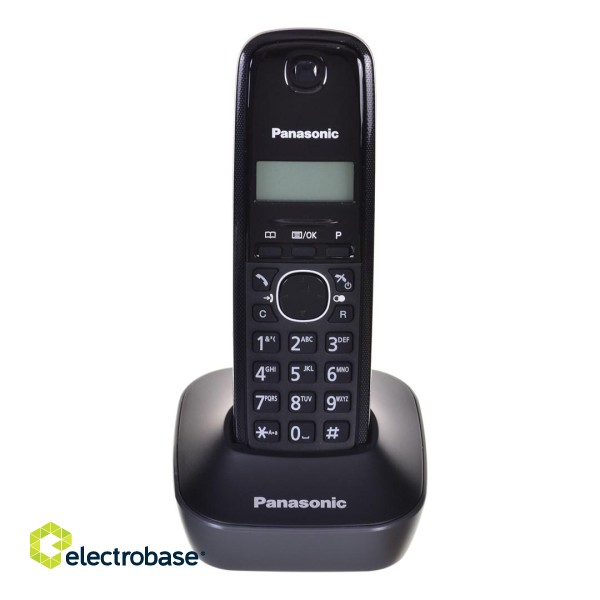 Panasonic KX-TG1611 telephone DECT telephone Black Caller ID image 2