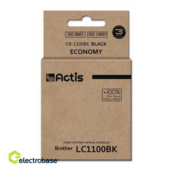 Actis KB-1100Bk Ink Cartridge (replacement for Brother LC1100BK/980BK; Standard; 28 ml; black)