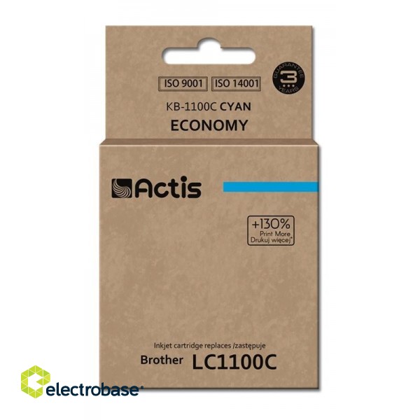 Actis KB-1100C ink (replacement for Brother LC1100C/LC980C; Standard; 19 ml; cyan)